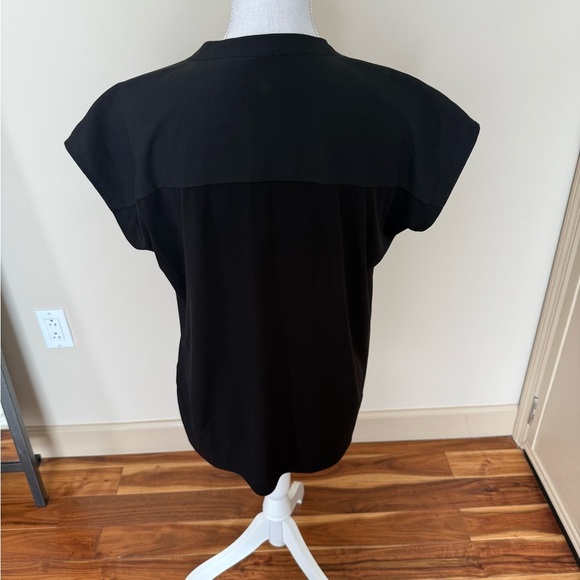 🖤 Chic Calvin Klein Black Drawstring Blouse - Size Medium 🖤 - Picture 4 of 11